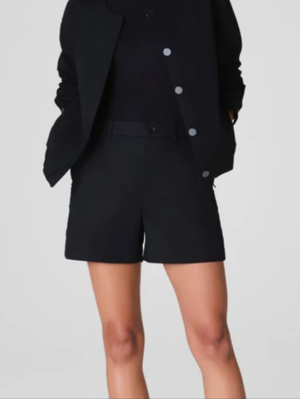 Spanx Supersmooth Stretch Twill Shorts Black